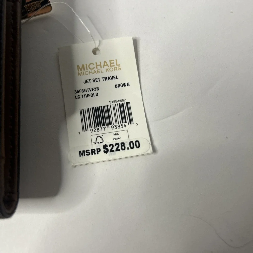 Michael Kors Jet Set Travel Large Trifold - Brown 35F8GTVF3B